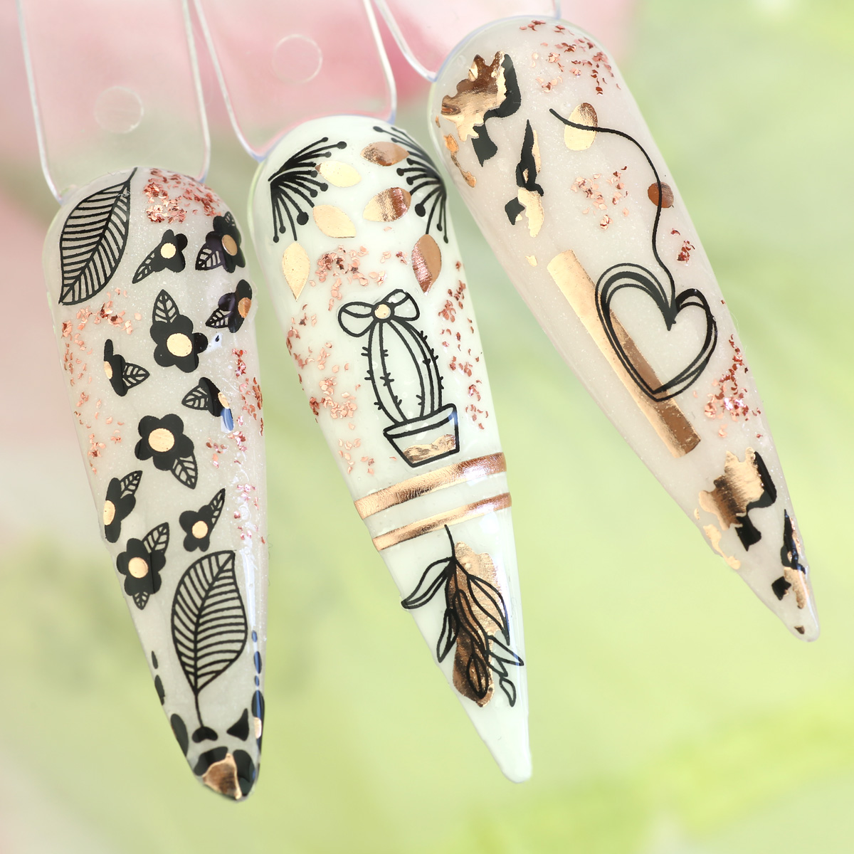 Nagelsticker 3 Blatt Set, Ultra Slim Sticker (STUS-83)