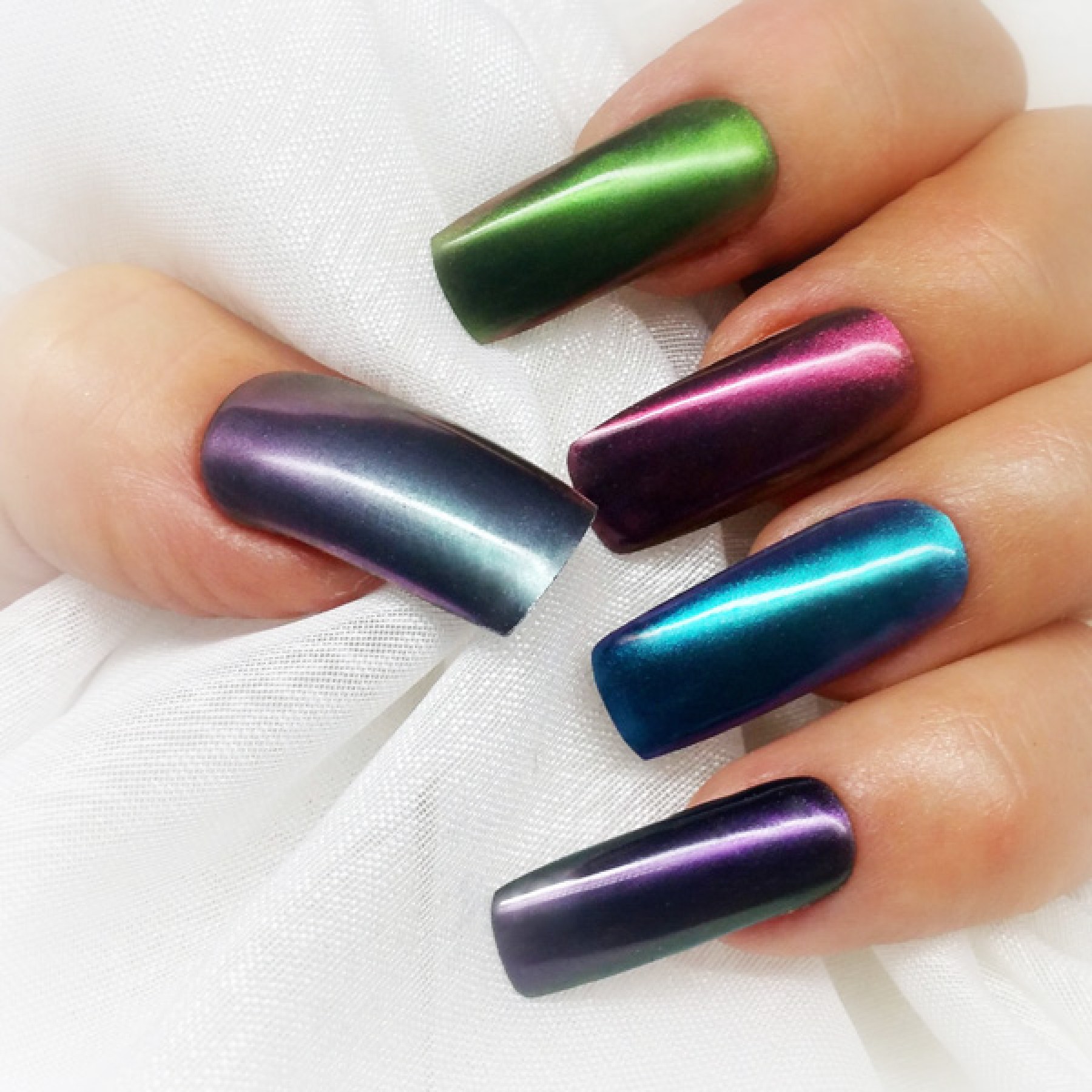 Pigments Effects für UV Gel, Nail Art, Chrome-Effekt - ultra chrome (FPE-08)