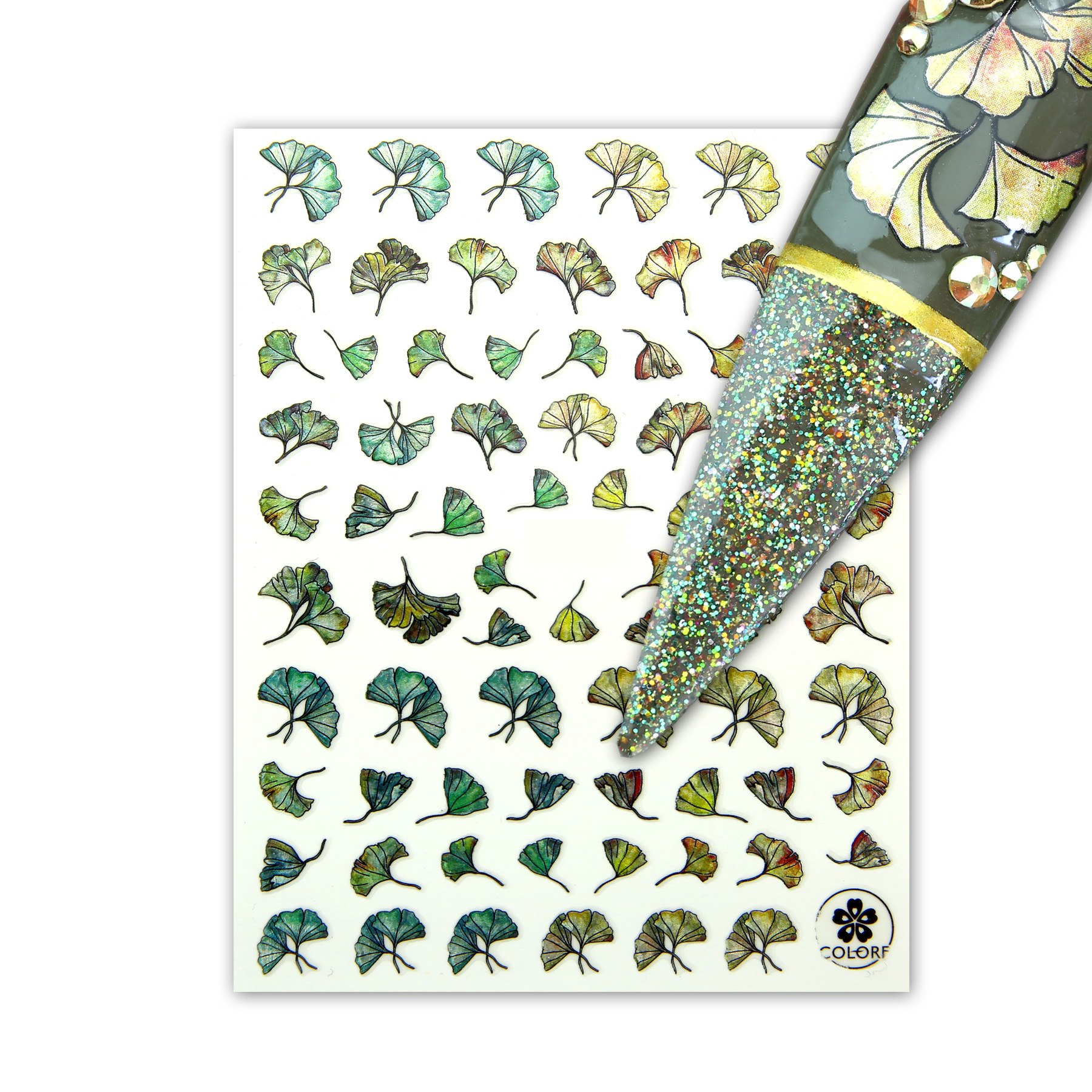 3x Nagelsticker - Stick On Nail Slides - Selbstklebende Nail Sticker (SONS-174)