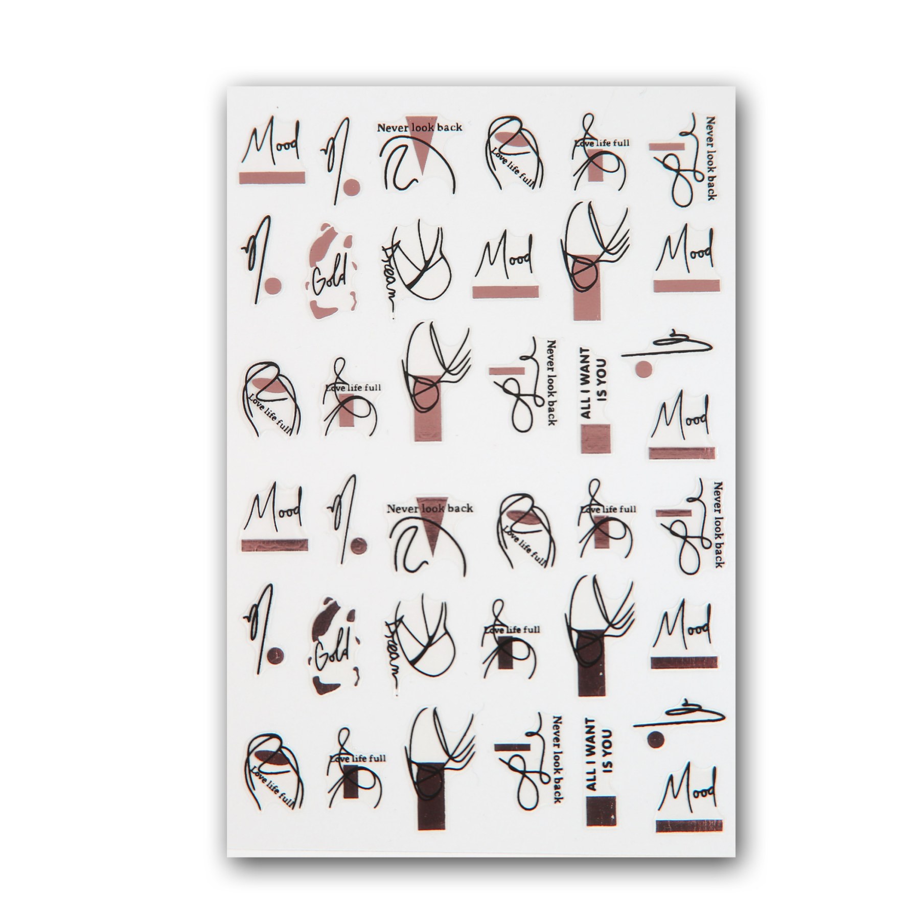 Nagelsticker 3 Blatt Set, Ultra Slim Sticker (STUS-85)