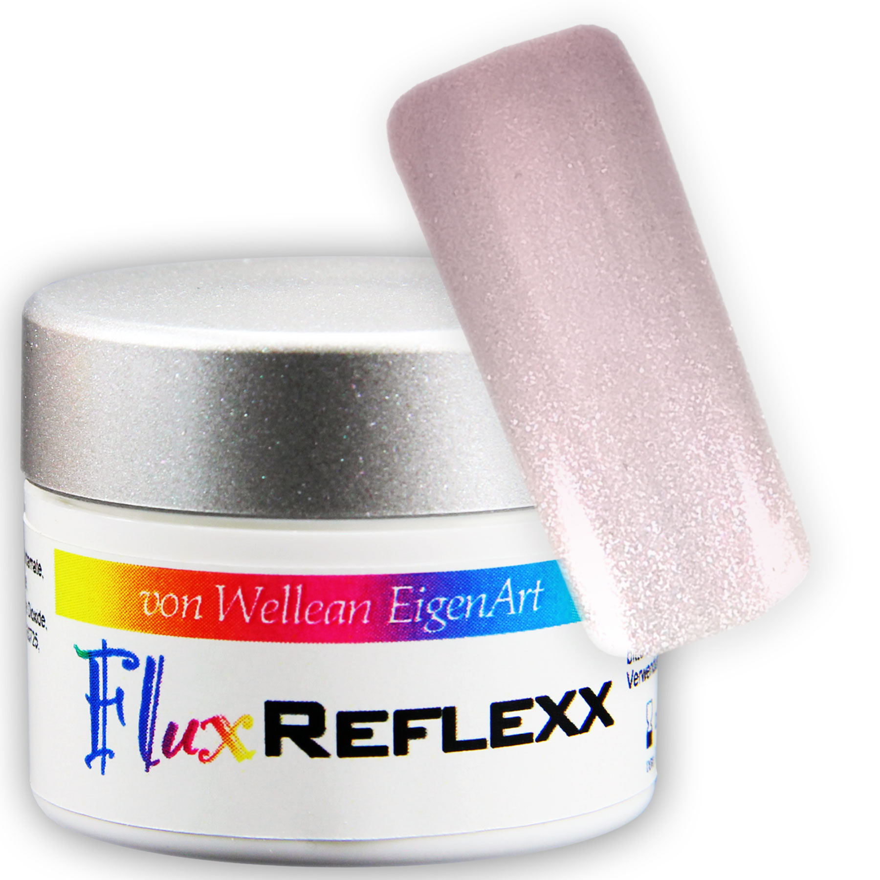 UV Gel Flux REFLEXX, Schimmer-Effekt perl/rot, 5ml (GFRX-XS-01)