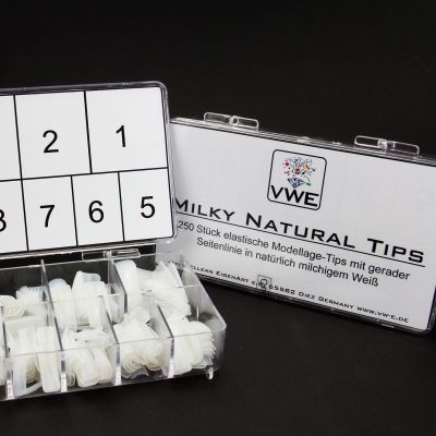 250 Milky White Modellage-Tips