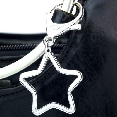 Star Design Key Ring with Carabiner
