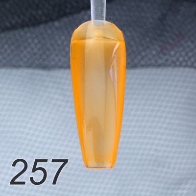 UV/LED Gel Polish Flux UV Polix - 257 glass orange, 10ml