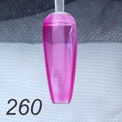UV/LED Gel Polish Flux UV Polix - 260 glass magenta, 12ml