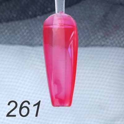 UV/LED Gel Polish Flux UV Polix - 261 glass red, 10ml
