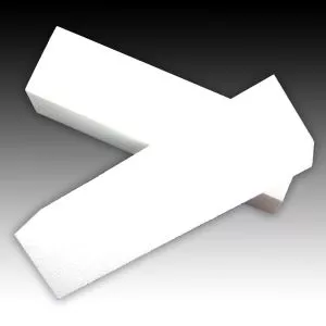 Schleifblock - weiß - 10er Pack
