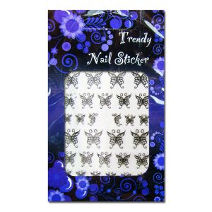 Nail Art Black and White Sticker