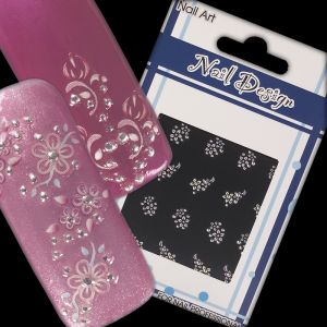 Nail Art Colour Dot Flowers Sticker