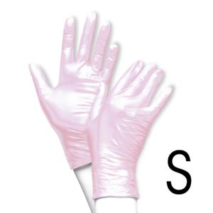Handschuhe Nitril Metallic Rosé - Größe S