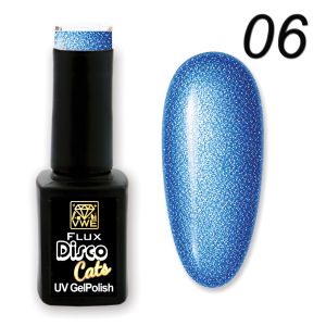 UV/LED Gel Polish Flux Disco Cats - 06 blue, 12ml