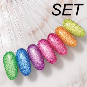 UV/LED Gel Polish Flux Disco Cats SET