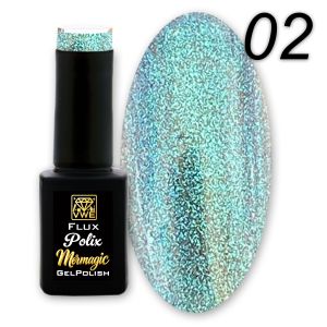 UV/LED Gel Polish Flux Polix Mermagic - 02 peacock parade, 12ml
