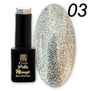 UV/LED Gel Polish Flux Polix Mermagic - 03 miracle rainbow, 12ml