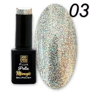 UV/LED Gel Polish Flux Polix Mermagic - 03 miracle rainbow, 12ml