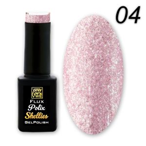 UV/LED Gel Polish Flux Polix Shellies -  04 pearly rosé, 12ml