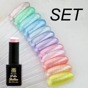 UV/LED Gel Polish Flux Polix Shellies Set
