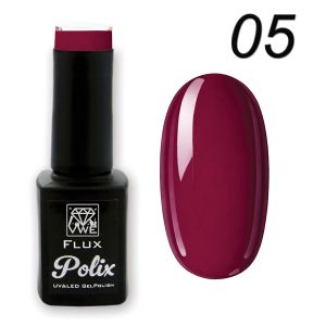 UV/LED Gel Polish Flux UV Polix - 05 bordeaux, 12ml