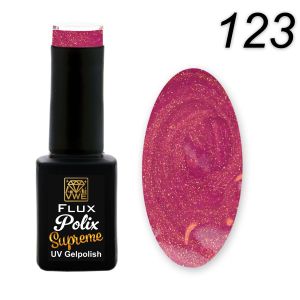 UV/LED Gel Polish Flux Polix Supreme - 123 karat pink, 12ml