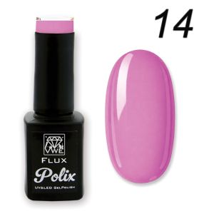 UV/LED Gel Polish Flux UV Polix - 14 lilac, 12ml