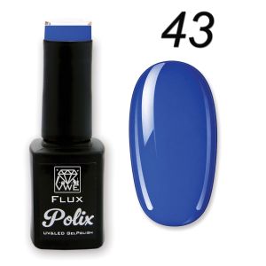 UV/LED Gel Polish Flux UV Polix - 43 electric blue, 12ml