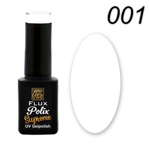 UV/LED Gel Polish Flux Polix Supreme - 001 white, 12ml