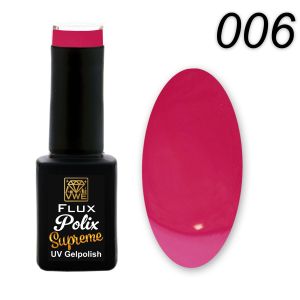 UV/LED Gel Polish Flux Polix Supreme - 006 raspberry, 12ml