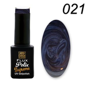 UV/LED Gel Polish Flux Polix Supreme - 021 pearl blue, 12ml