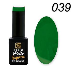 UV/LED Gel Polish Flux Polix Supreme - 039 pure green, 12ml