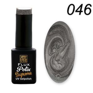 UV/LED Gel Polish Flux Polix Supreme - 046 titanium, 12ml