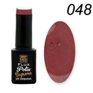 UV/LED Gel Polish Flux Polix Supreme - 048 dark brick, 12ml