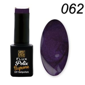 UV/LED Gel Polish Flux Polix Supreme - 062 pearly lilac, 12ml