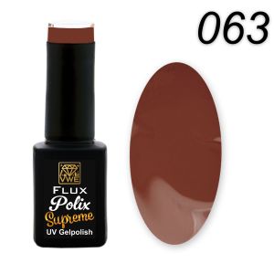 UV/LED Gel Polish Flux Polix Supreme - 063 burnt caramel, 12ml