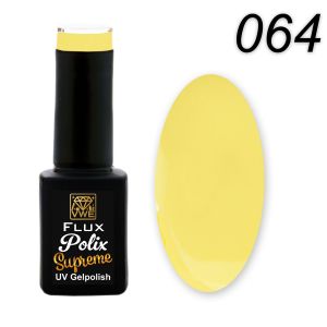 UV/LED Gel Polish Flux Polix Supreme - 064 soft yellow, 12ml