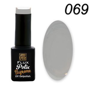 UV/LED Gel Polish Flux Polix Supreme - 069 light gray, 12ml