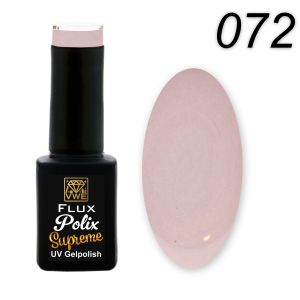 UV/LED Gel Polish Flux Polix Supreme - 072 baby pink silver, 12ml