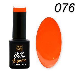 UV/LED Gel Polish Flux Polix Supreme - 076 true orange, 12ml
