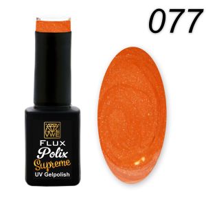 UV/LED Gel Polish Flux Polix Supreme - 077 pearl orange, 12ml