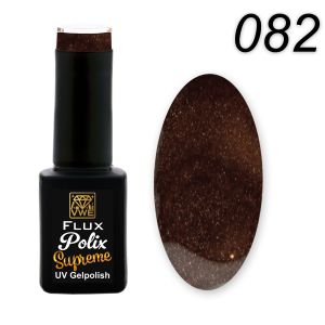 UV/LED Gel Polish Flux Polix Supreme - 082 glam coffee, 12ml