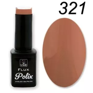 UV/LED Gel Polish Flux UV Polix - 321 mocha mousse, 12ml