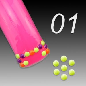 Nail Art Neon Cabochons - 01 neon yellow