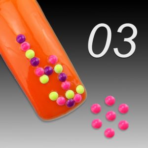 Nail Art Neon Cabochons - 03 neon pink