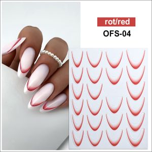 Ombre French Sticker - 04 rot