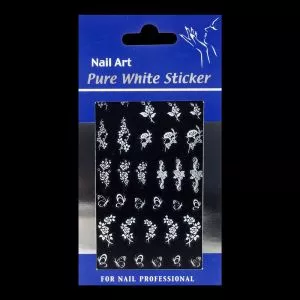 Nail Art Feine weiße Sticker