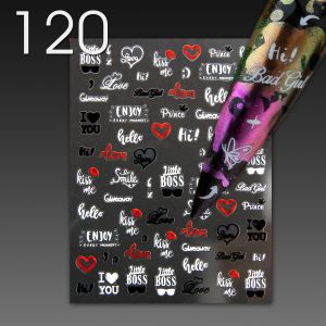 Stick On Nail Slides - 120