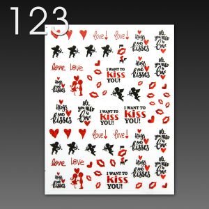 Stick On Nail Slides - 123