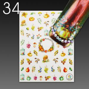 Stick On Nail Slides - 34