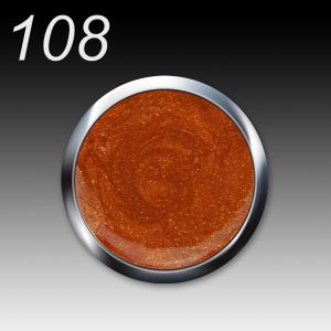 UV/LED Gel Flux Colour High Definition, 5ml - 108 sparkling terra