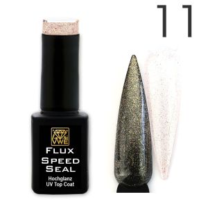 UV/LED Gel Flux Speed Seal - 011 glimmer rosé gold, 12ml