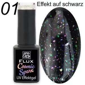 Flux Cosmic Sparx – Effektgel, 12ml - 01 Rainbow Sparx